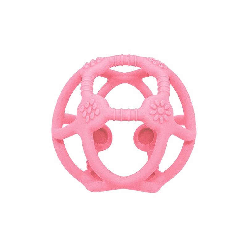 Silicone Teething Ball – Light Pink