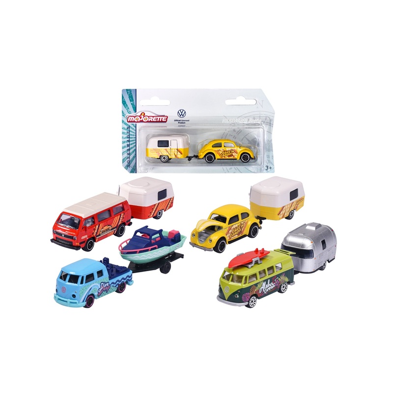 Majorette Volkswagen Trailers – Assorted