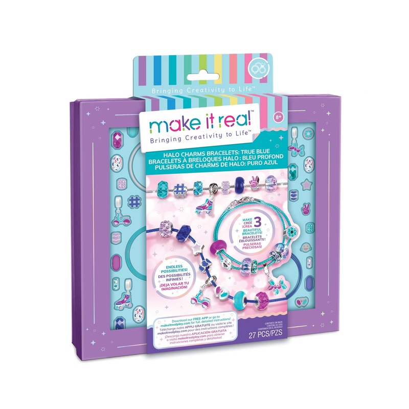 Make It Real Halo Charms Bracelets True Blue