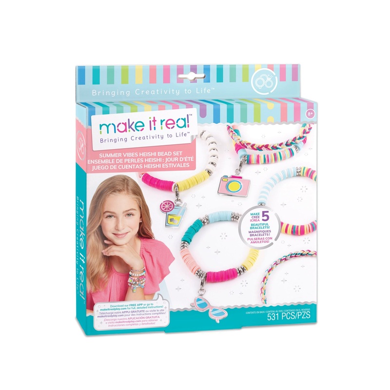 Make It Real Summer Vibes Heishi Bead Bracelets