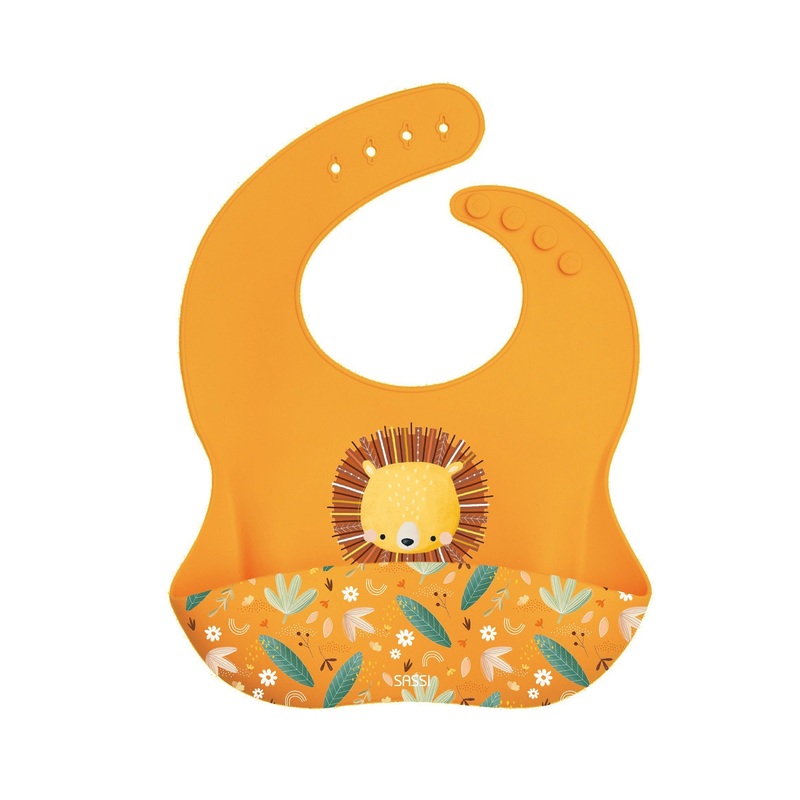 Sassi Silicone Bib Chompy The Lion