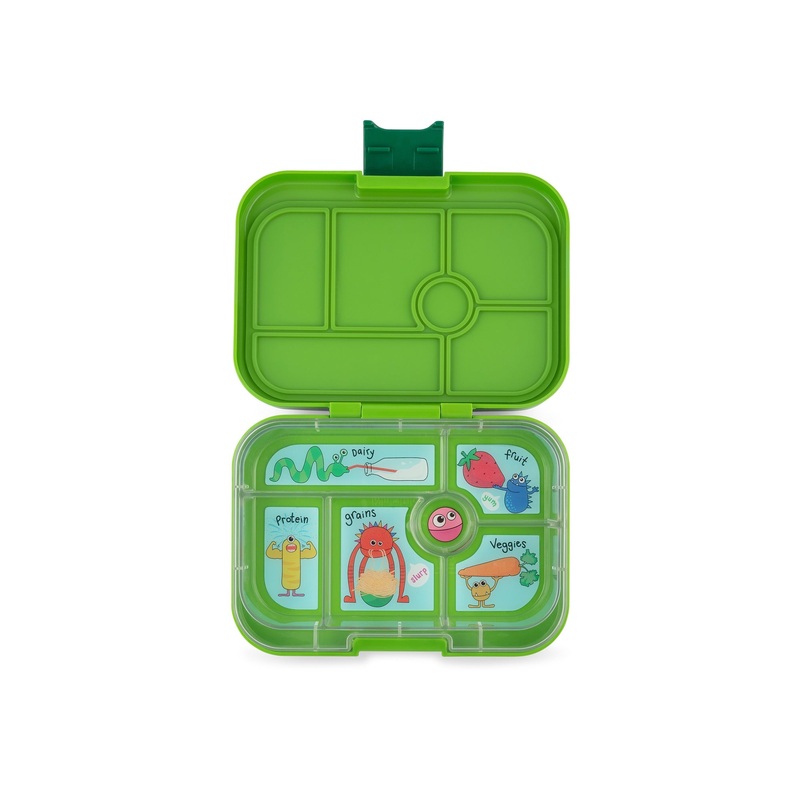 Yumbox Original 6C Go Green Monsters Tray