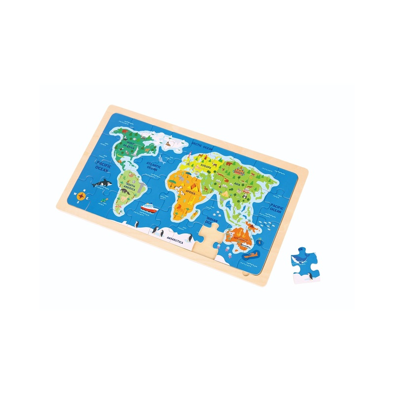 Bello World Map Puzzle