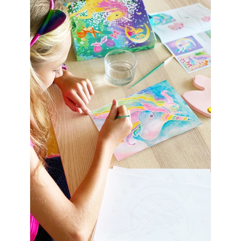 Icando Mystical Unicorns Watercolour Art Set