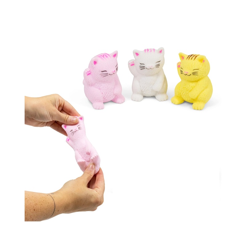 Fizz Fun Stretchy Lucky Cats – Assorted