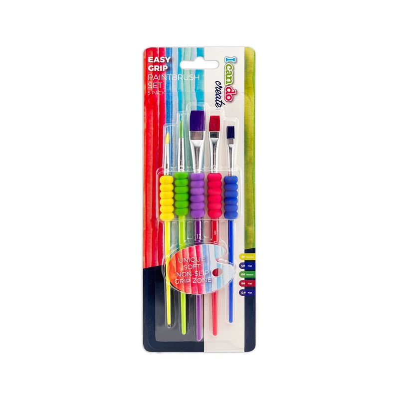 Icando Easy Grip Paint Brush Set