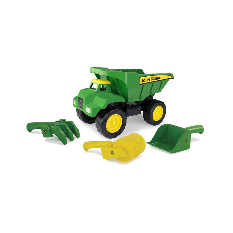 John Deere 38cm Big Scoop Dump Truck with Sand Tools