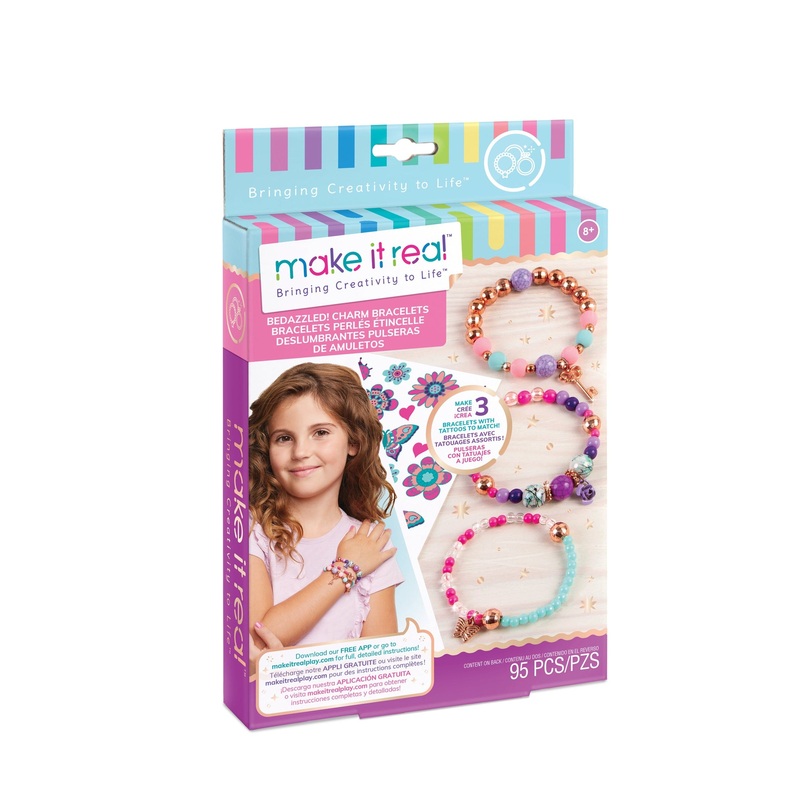 Make It Real Bedazzled Charm Bracelets