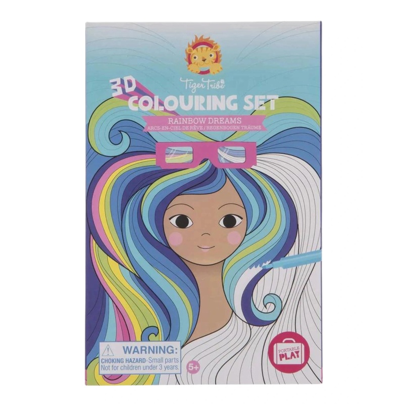 Tiger Tribe 3D Colouring Set Rainbow Dreams