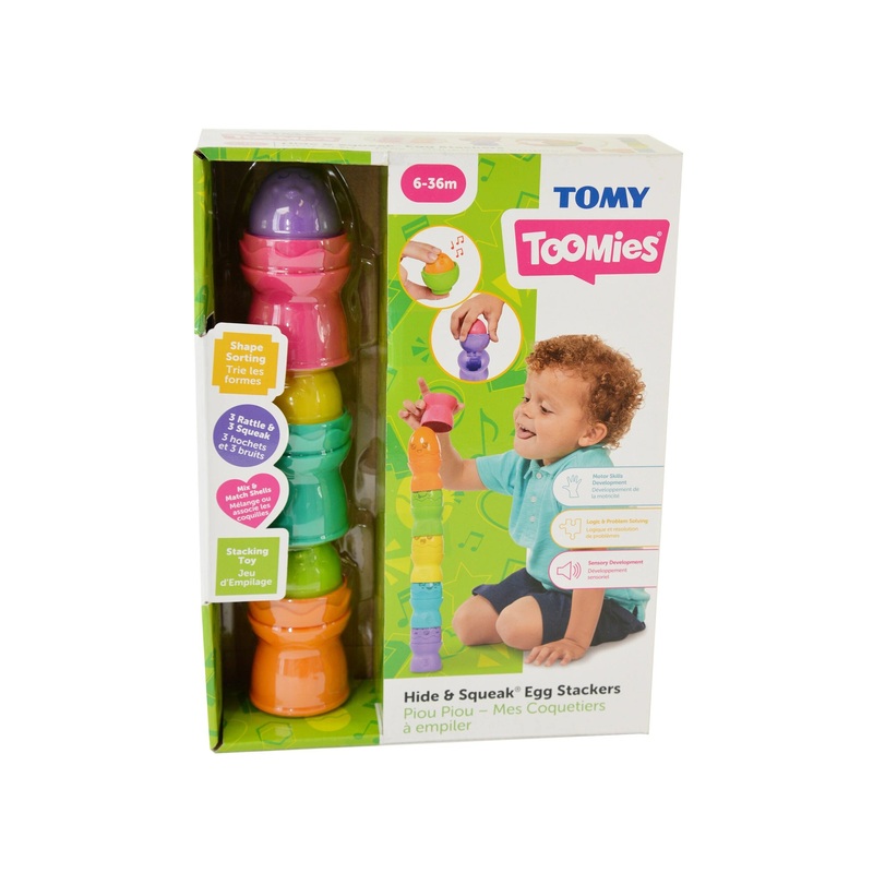 Toomies Hide & Squeak Egg Stackers