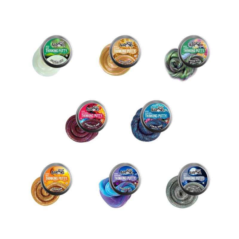 Aarons Putty 2 Inch Mini Thinking Putty Trendsetters 72 Tin – Assorted