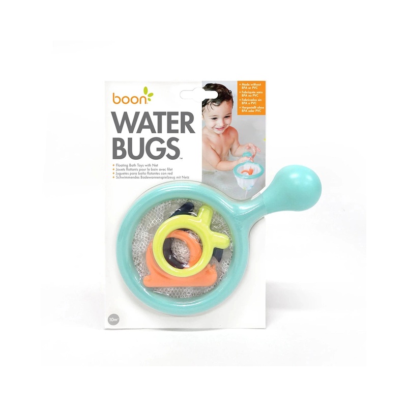 Boon Water Bugs Floating Bath Toys with Net – Aqua
