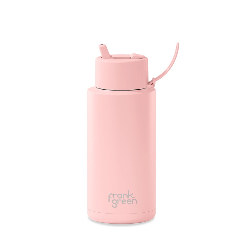 frank green 1L Reusable Bottle Flip Lid Blushed