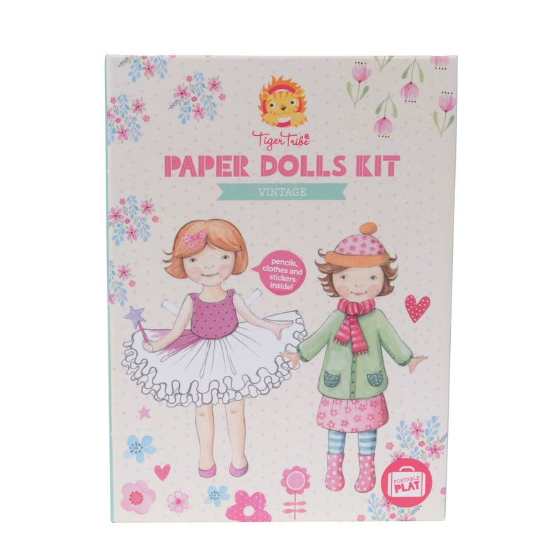 Tiger Tribe Paper Dolls Kit Vintage
