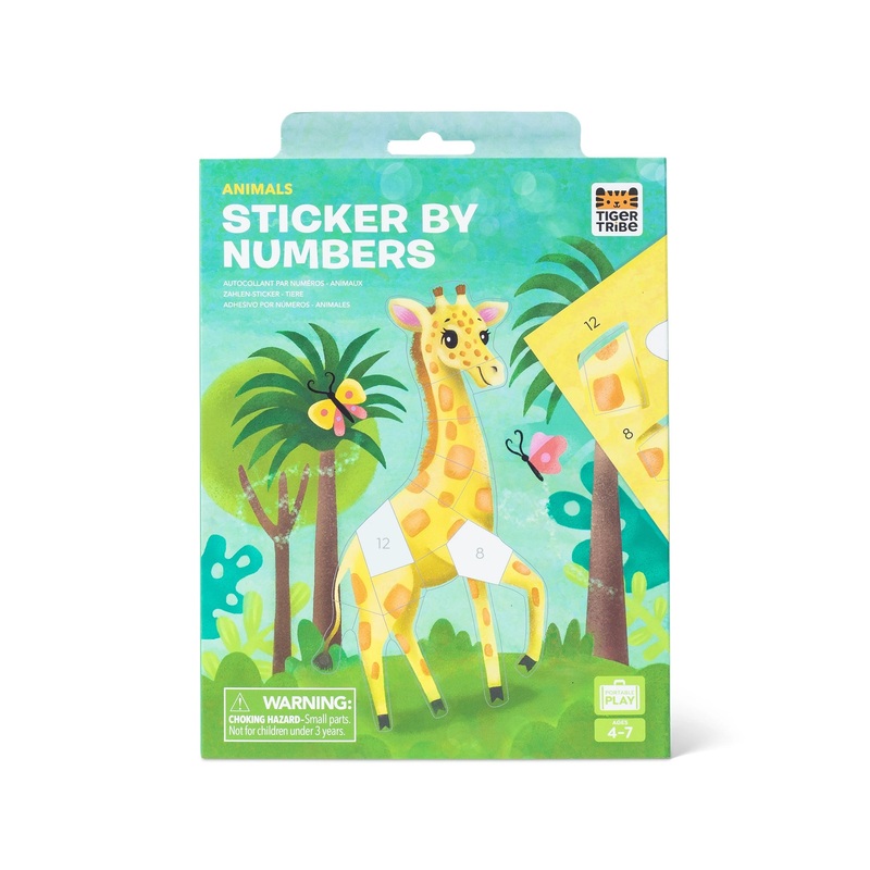 Tiger Tribe Sticker By Numbers – Animals