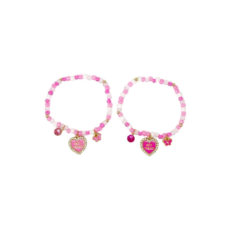 BFF Heart & Butterfly Bracelet Set