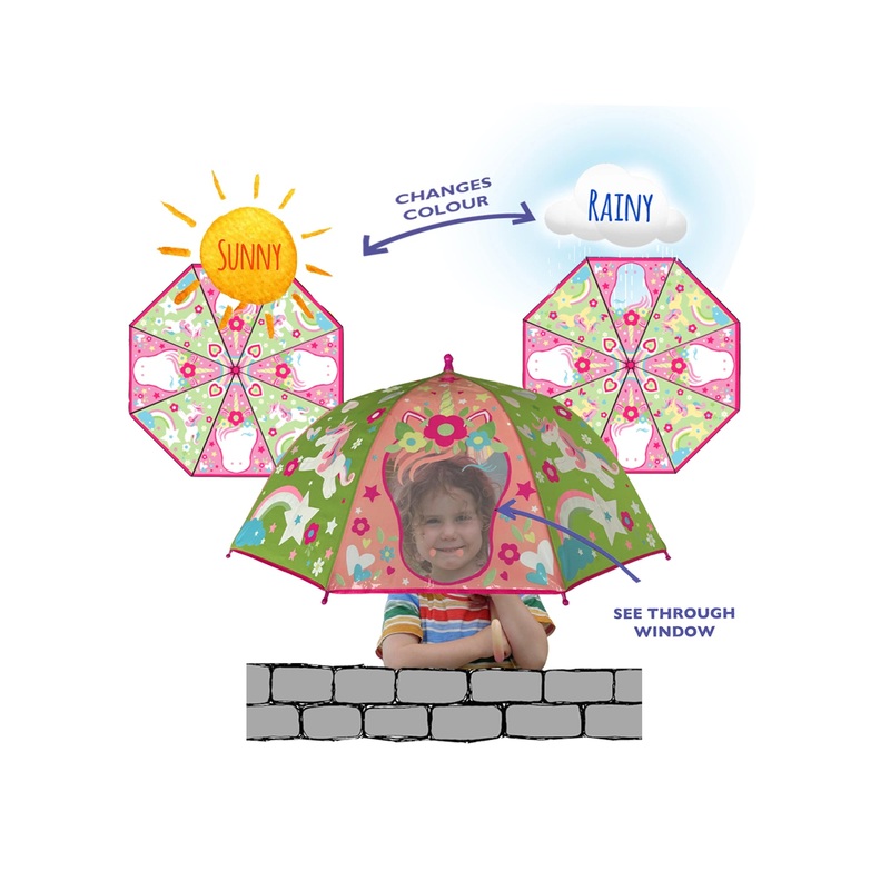 Colour Changing Dome Umbrella Unicorn