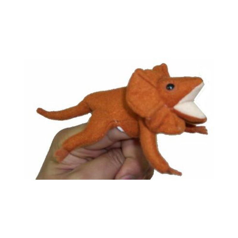 Frilled Lizard Finger Puppet