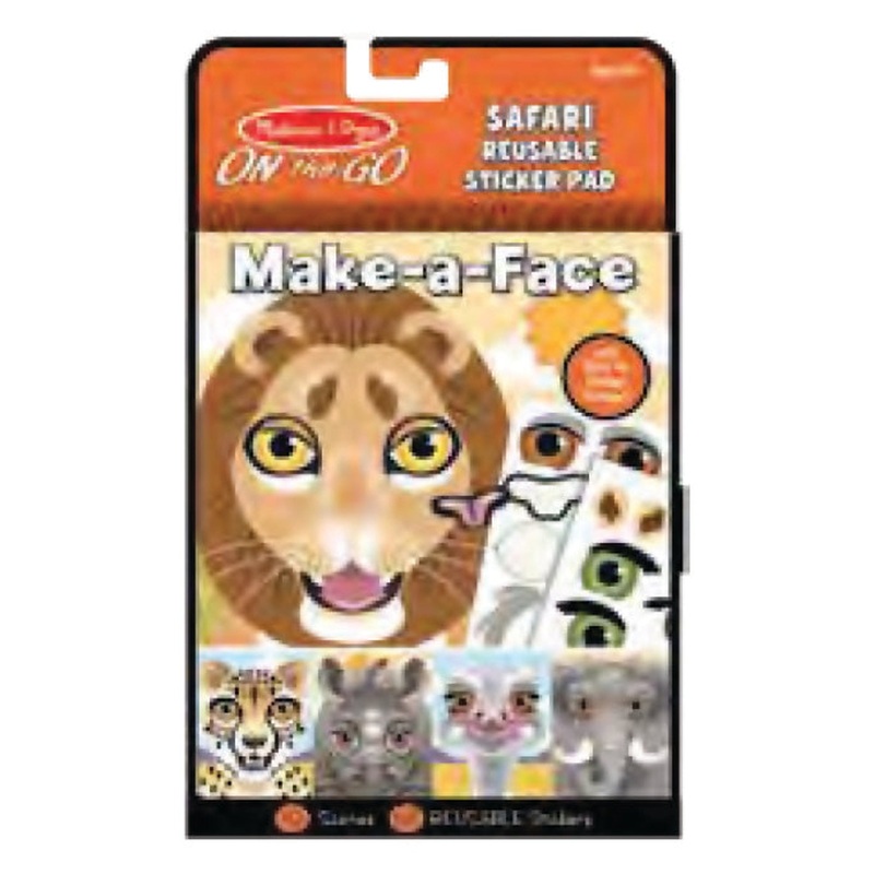 Melissa Doug On The Go Reusable Stickers Safari