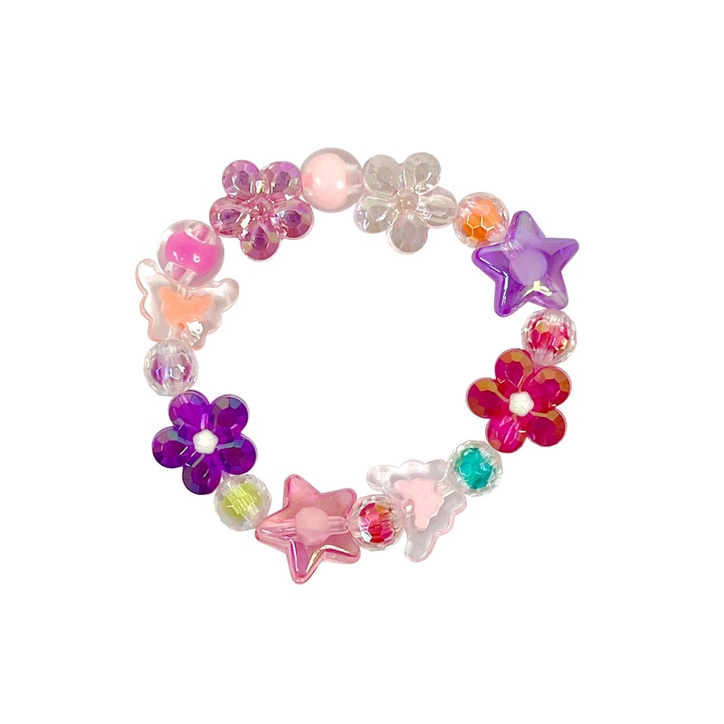 Pink Poppy Flower Bracelet