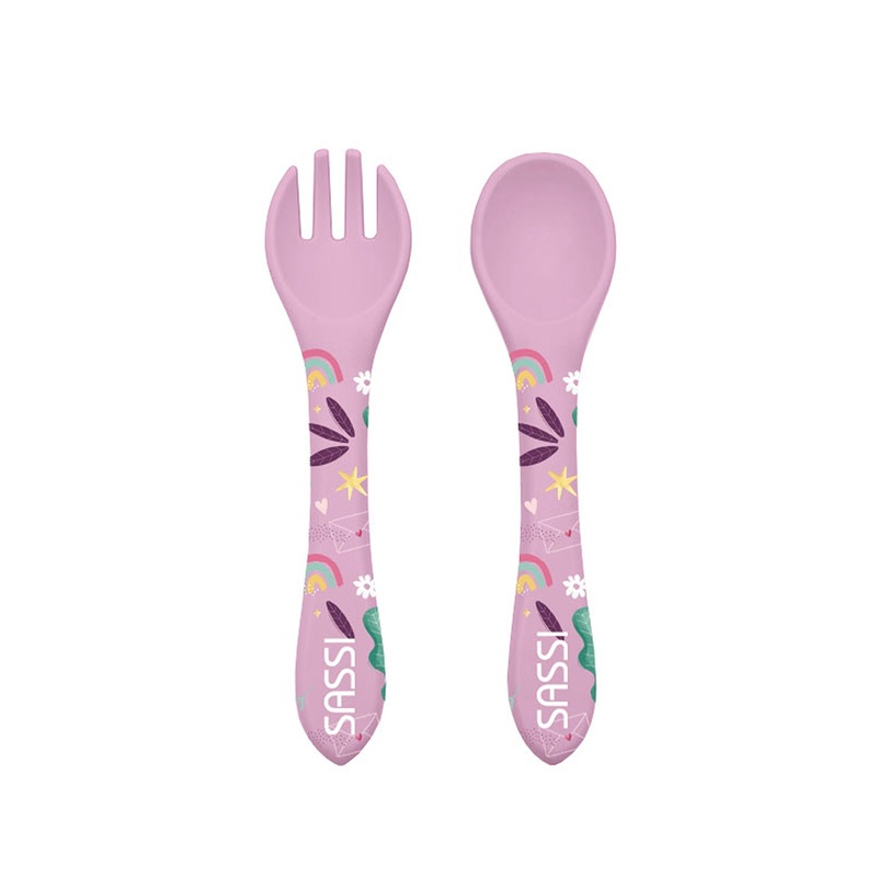 Sassi Silicone Cutlery Set Sparkly The Unicorn