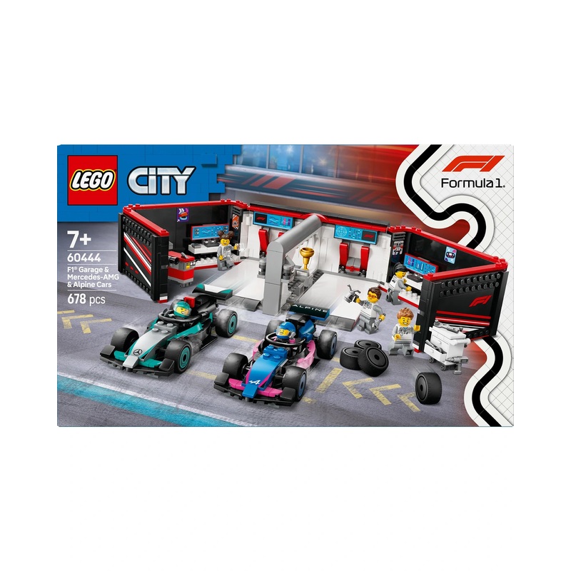 60444 F1 Garage & Mercedes AMG & Alpine Cars