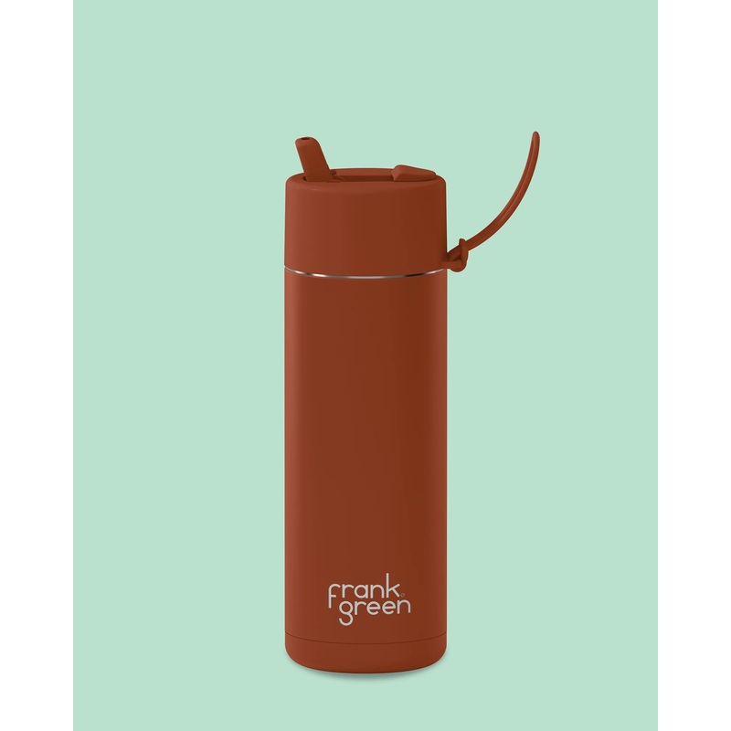 frank green 20oz SSC Bottle Toffee Flip Straw Lid
