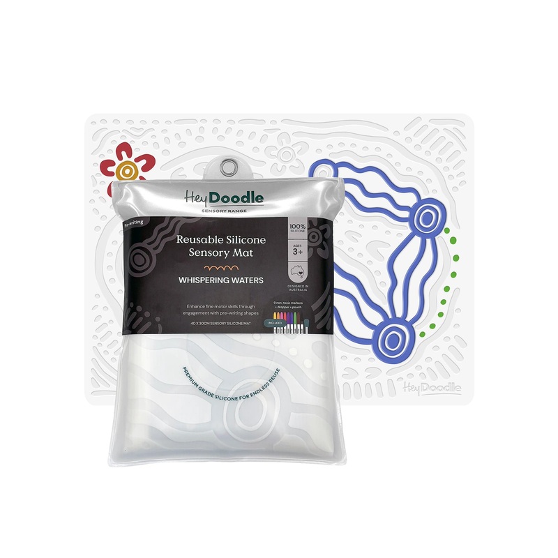 HeyDoodle Whispering Waters Sensory Colouring & Doodle Mat