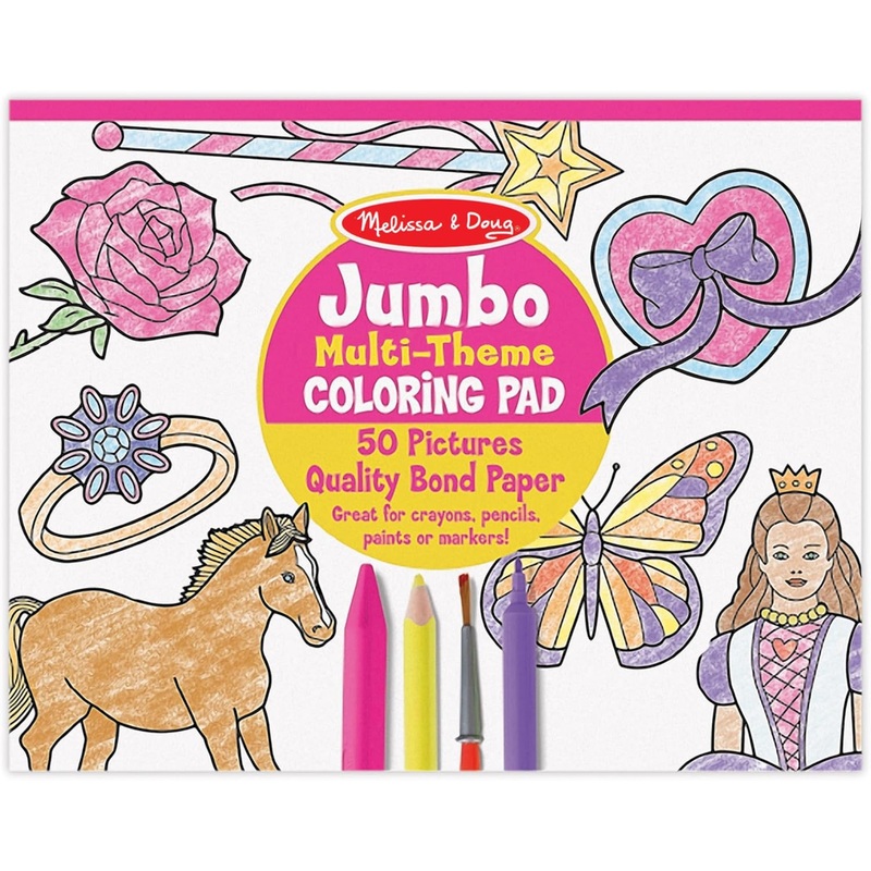 Melissa Doug Jumbo Princess Colour Pad