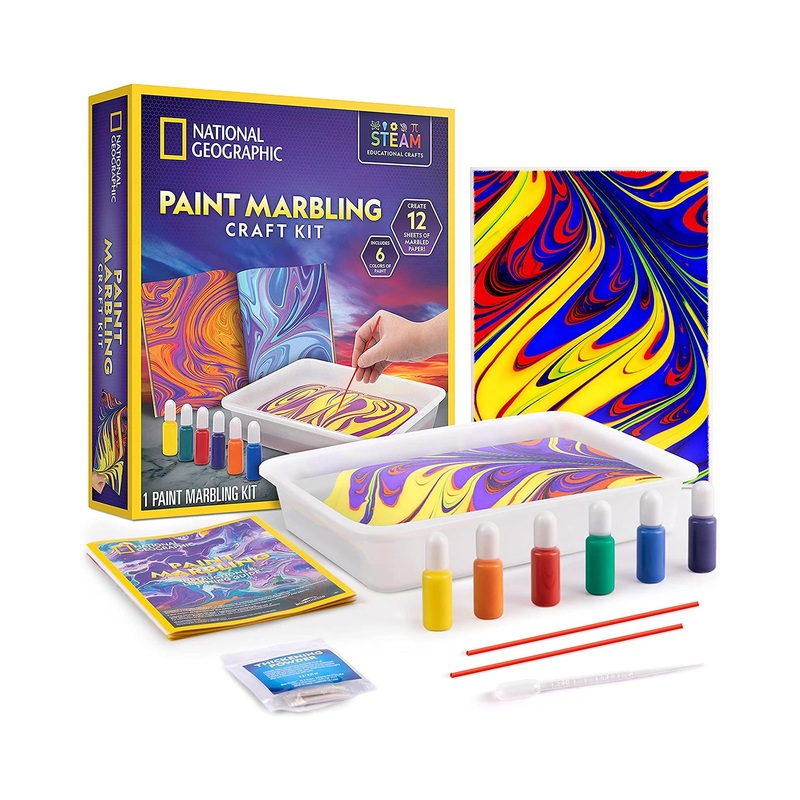 National Geographic Paint Marbling Craft Kit