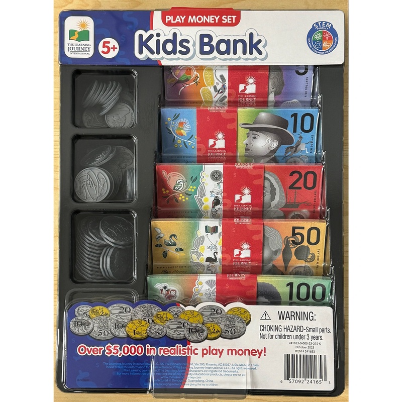 The Learning Journey Kids Bank Play Money Set – Australian