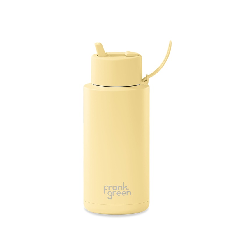 frank green 1L Reusable Bottle Flip Lid Buttermilk