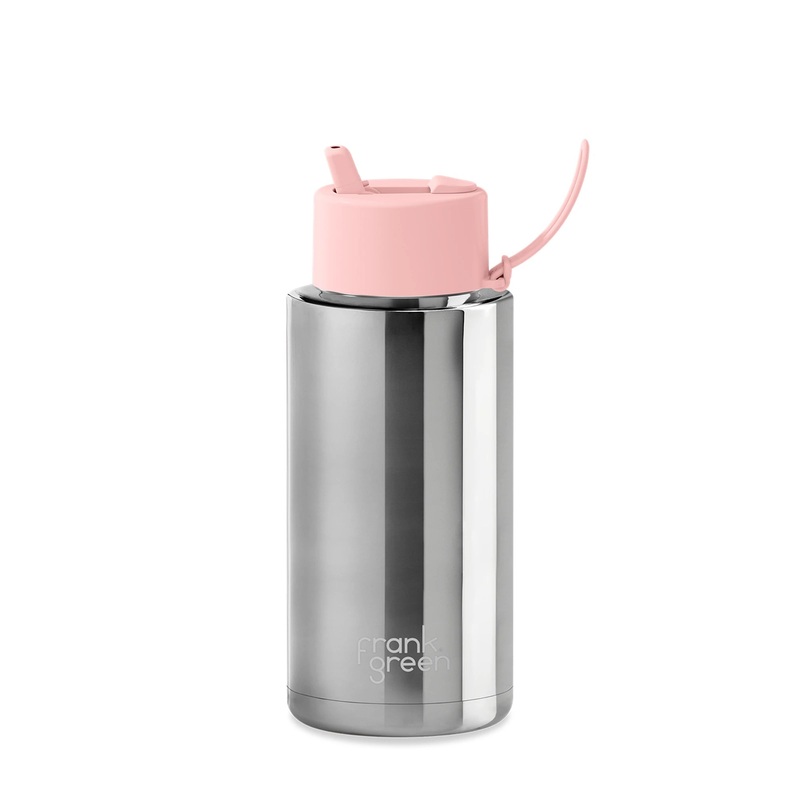 frank green 20oz Chrome Silver With Blushed Lid