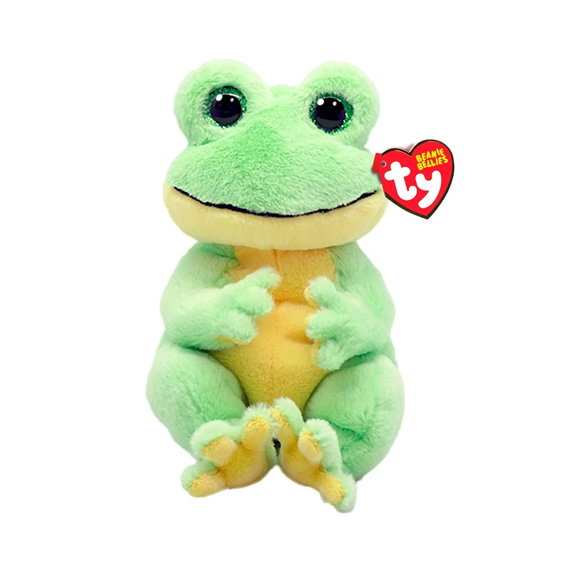 TY Beanie Bellies Snapper Green Frog Regular