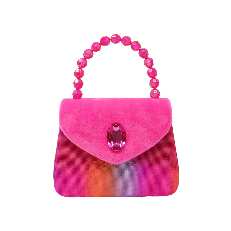 Pink Poppy Pink Gemstone Handbag