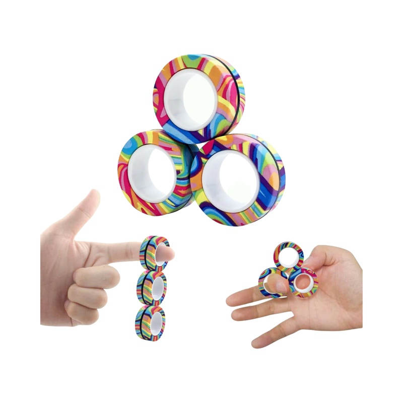 Fizz Fun Magnetic Rings Multi Colour 3 – Assorted
