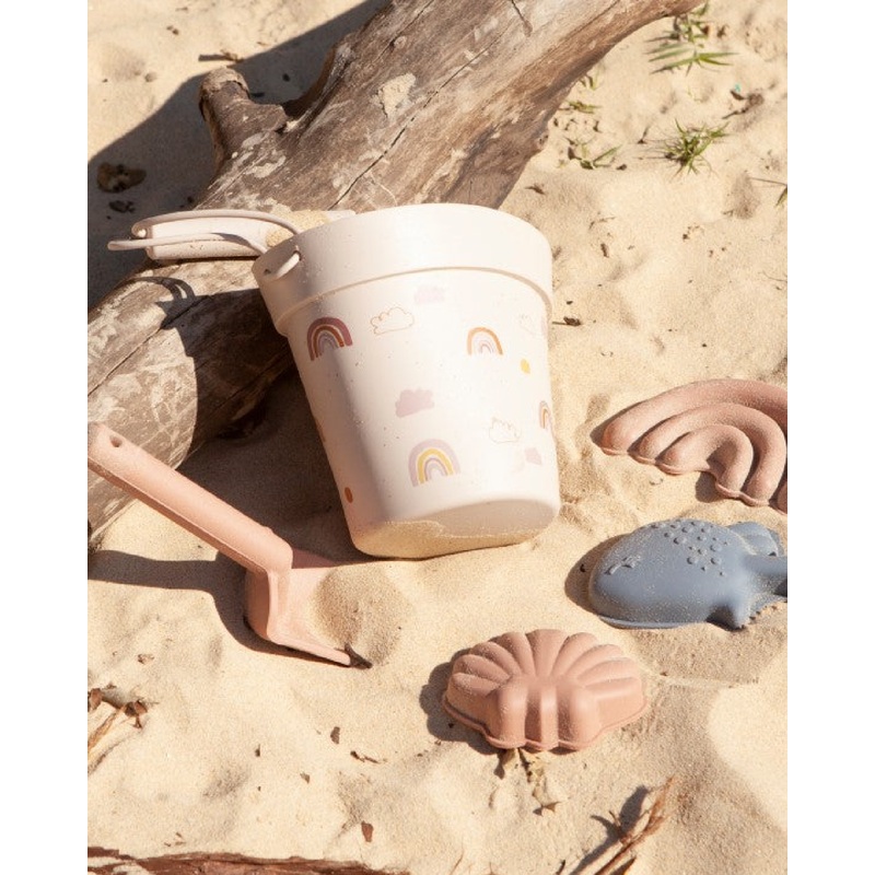 Freeplay Kids Silicone Beach Bucket Set Beige