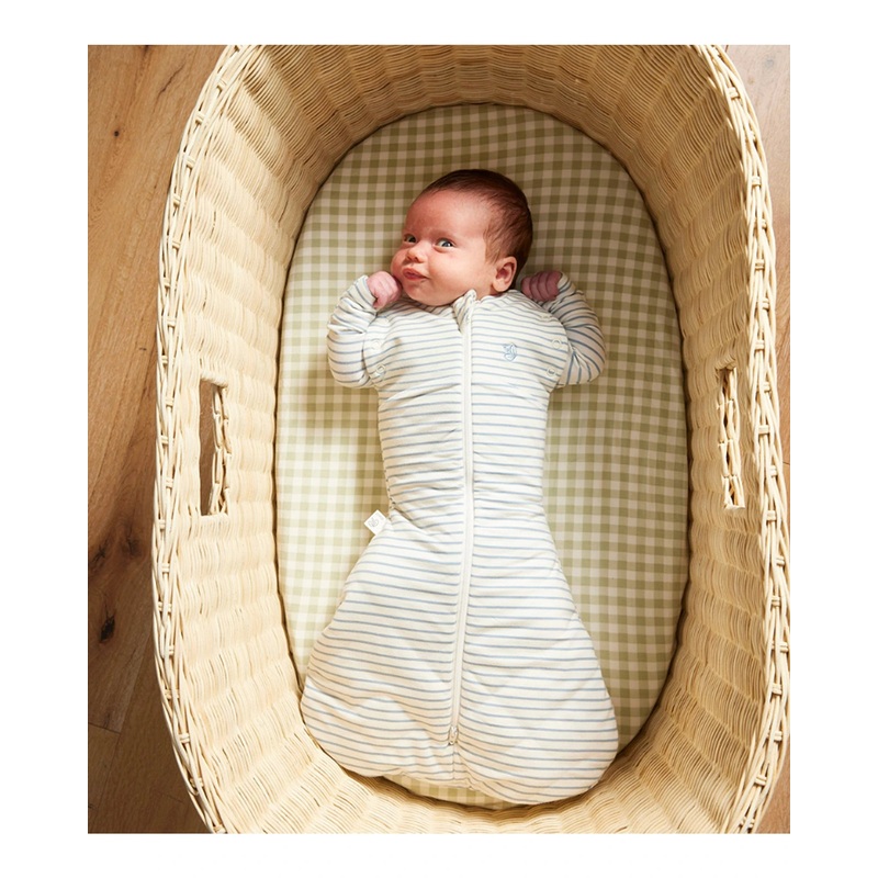 Grow Kindly 2.5 TOG Swaddle Sleeping Bag – Dusk Blue Stripe
