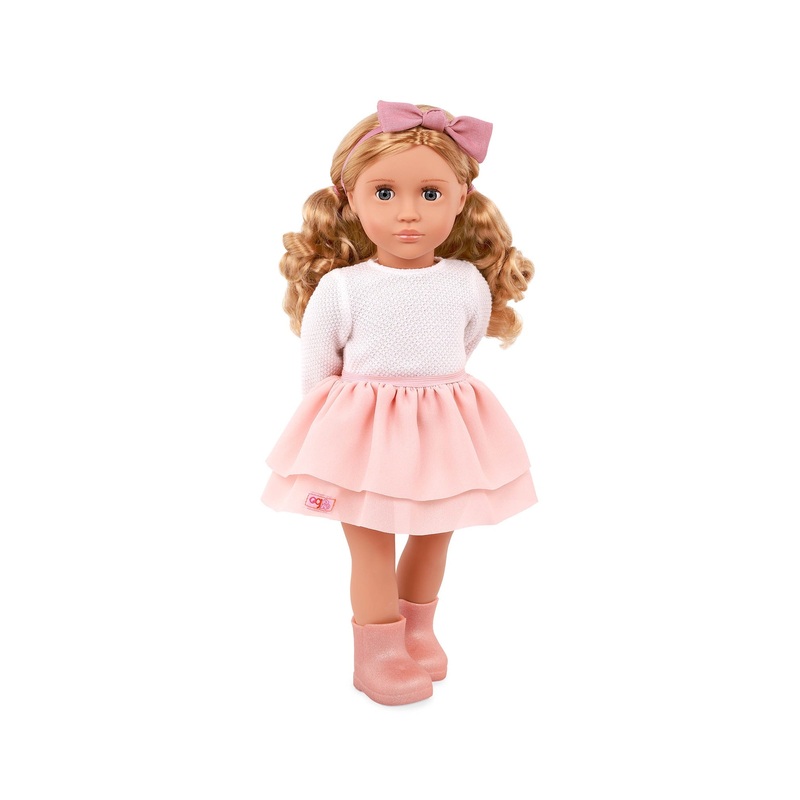 Our Generation Doll with Pink Frilly Skirt Outfit, Effie