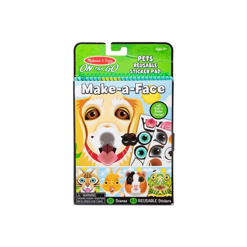 Melissa Doug On The Go Reusable Stickers Pets