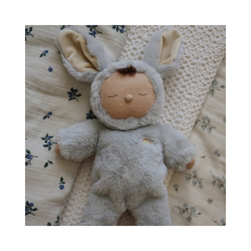Olli Ella Lullaby Cozy Dinkum Bunny Pip – Smoke