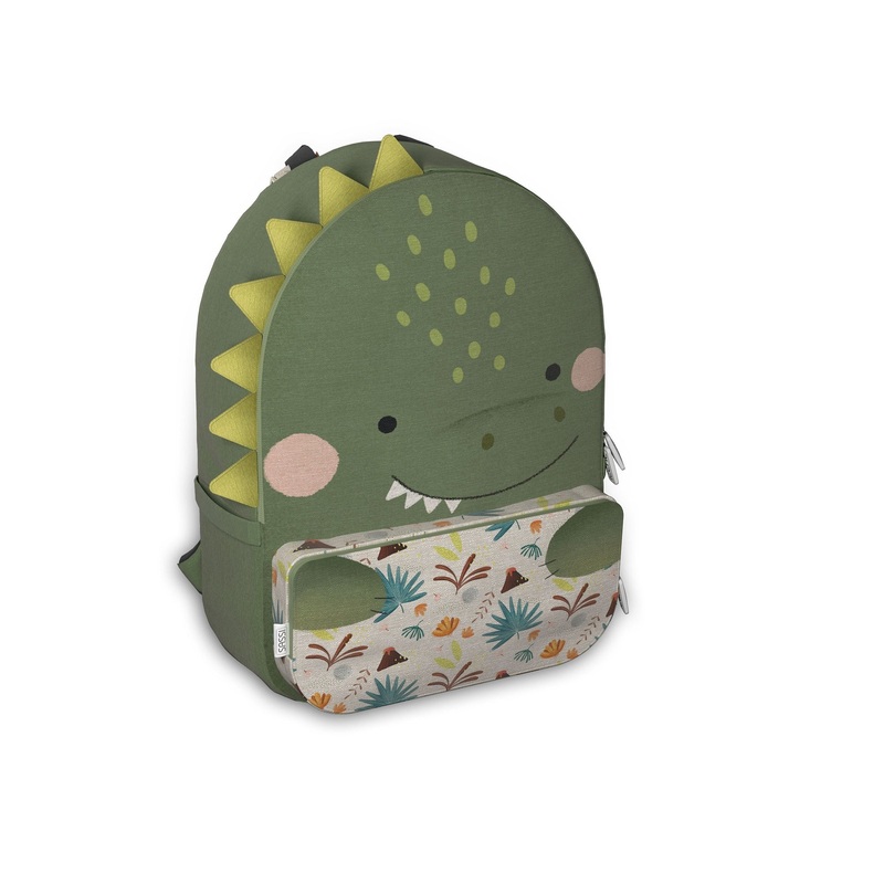 Sassi A4 Junior Cotton Backpack Cracky The Dinosaur
