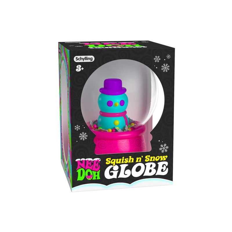 Schylling – Squish n Snow Globe NeeDoh – Assorted