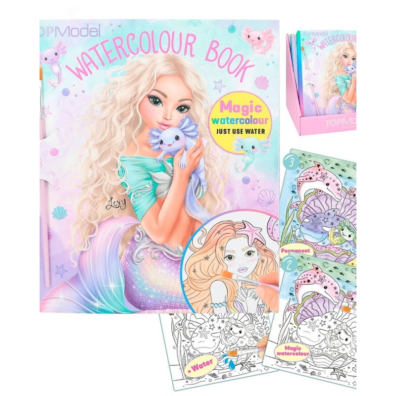 TOPModel Water Colour Book Mermaid
