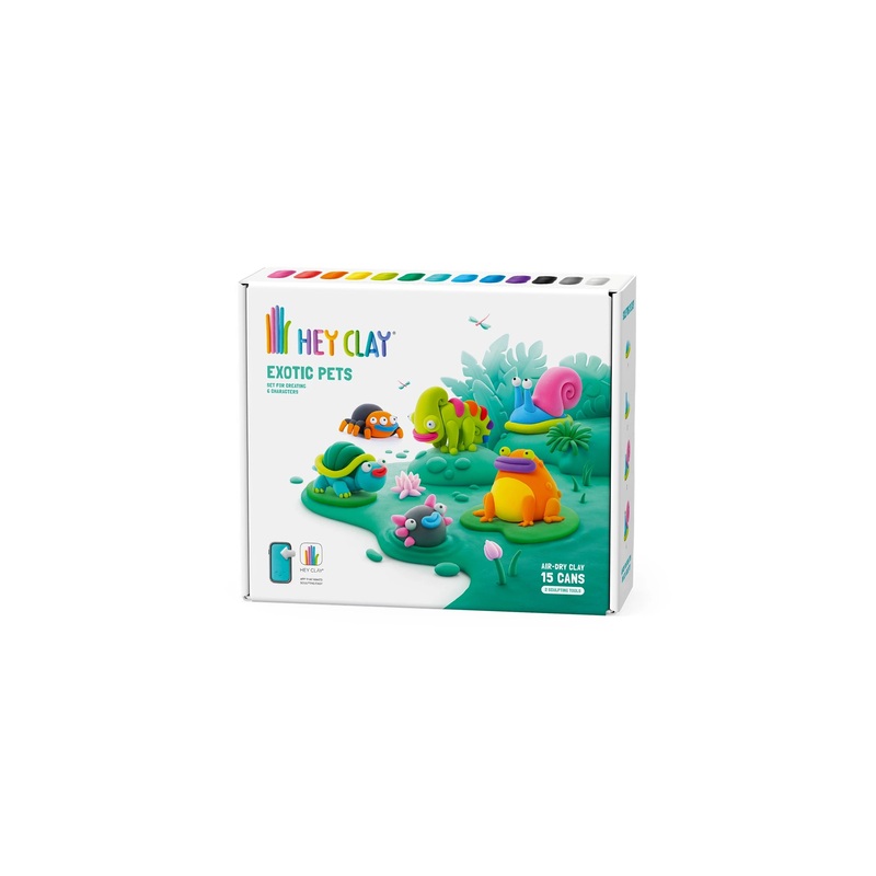 Hey Clay Exotic Pets Large Pack (15 Cans & 2 Tools)