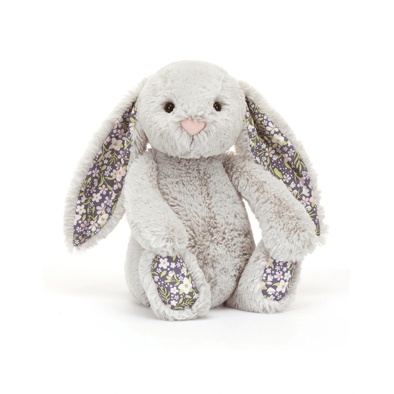 Jellycat Bashful Bunny Bloom Silver Medium