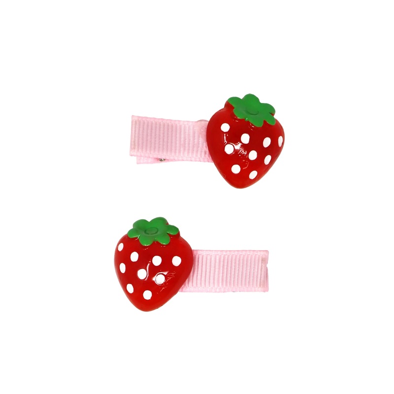 Strawberry Pop Hair Clips
