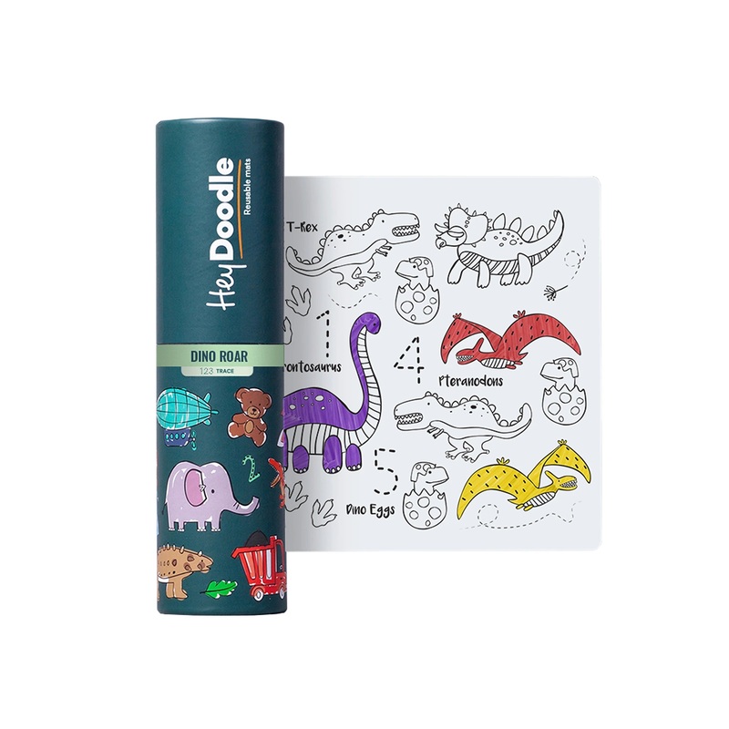 HeyDoodle MiniMats 123 Series Dinosaur