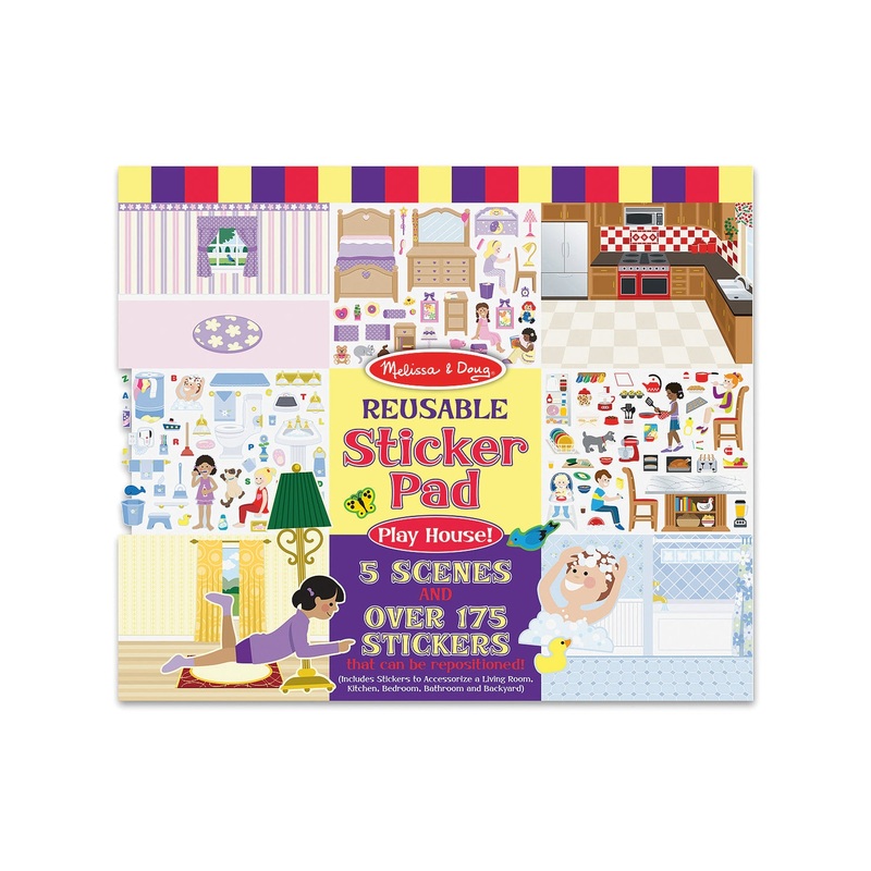 Melissa and Doug Reusable Sticker Pad Play House