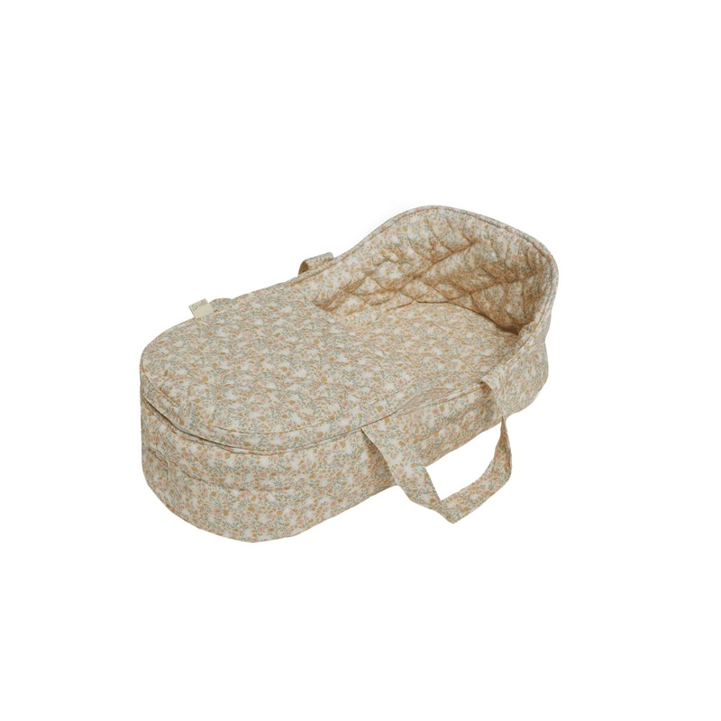 Olli Ella Dinkum Dolls Quilted Carry Cot – Garden Floral